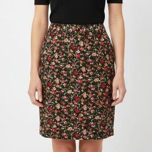 Harve Benard: 100% Silk Floral Skirt - Size 8